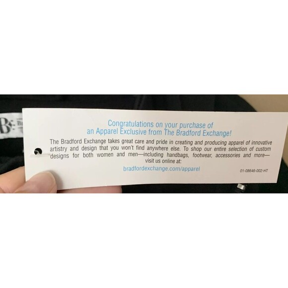 The Bradford Exchange HOODIE Dr Maya Angelou Embroidered Black Zip XL NEW B4 - Picture 5 of 5